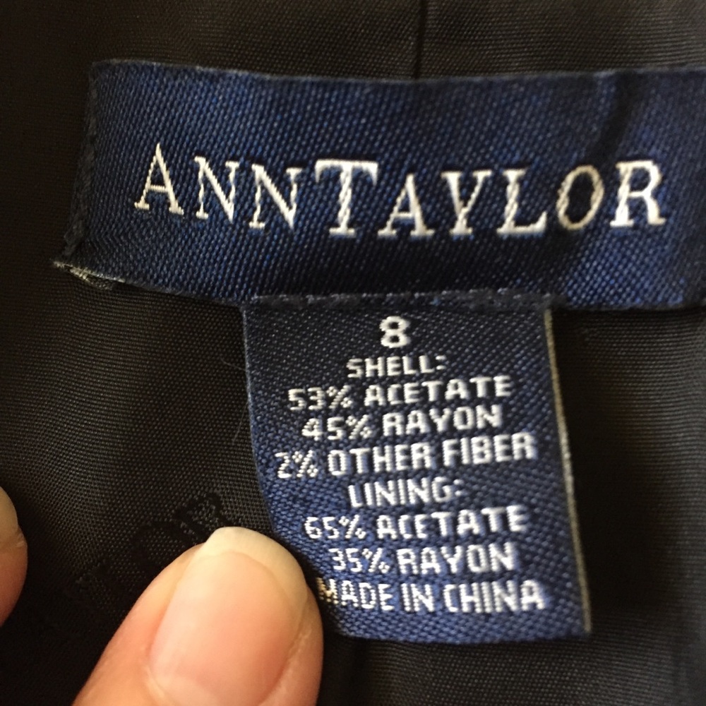Ann Taylor Black Suit Size 8 - Picture 4 of 7